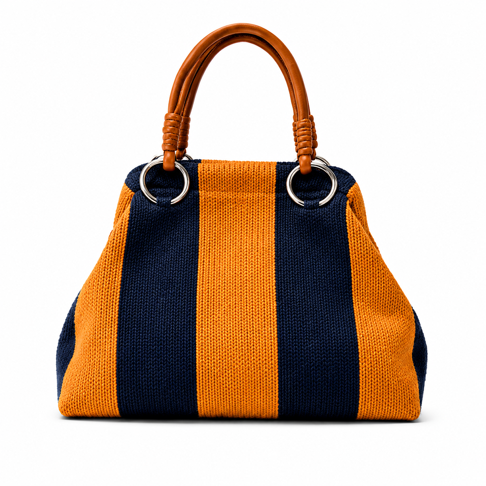 Orange Blue Colorblock