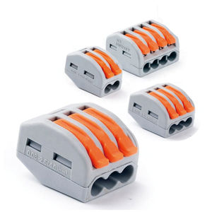 Compact Electric Quick Spring <strong>Push</strong>-In Wire Connectors PCT222 Wire Harness Assembly Connector 100A for Spring <strong>Terminal</strong> <strong>Block</strong> - Product Image 3