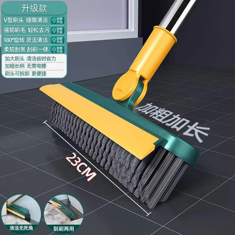 Large dark green dual-purpose scraper and brush