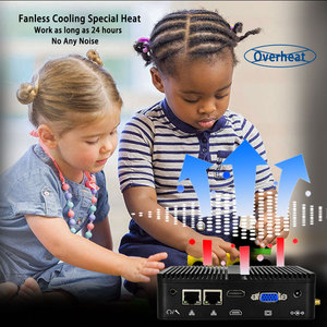 X86 Celeron N2840 Mini-PC 2 Dual Lan Industrial PC Nano Barebone Ubuntu sin ventilador Micro Mini PC Mini ordenador barato Mini PC - Product Image 2