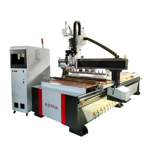 Carpintería Gabinete de cocina Muebles Herramientas de cambio automático Línea de producción de enrutador CNC de anidamiento Carga automática Descarga ATC CNC Router - Product Image 3