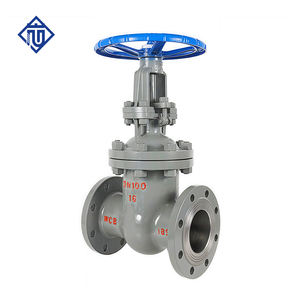 วาล์วประตูแบบหน้าแปลนเหล็กหล่อก้านวาล์วประตู WCB แบบเปิดด้วยมือ PN10-PN40 DN50-DN800อุณหภูมิสูงและแรงดันสูง - Product Image 3