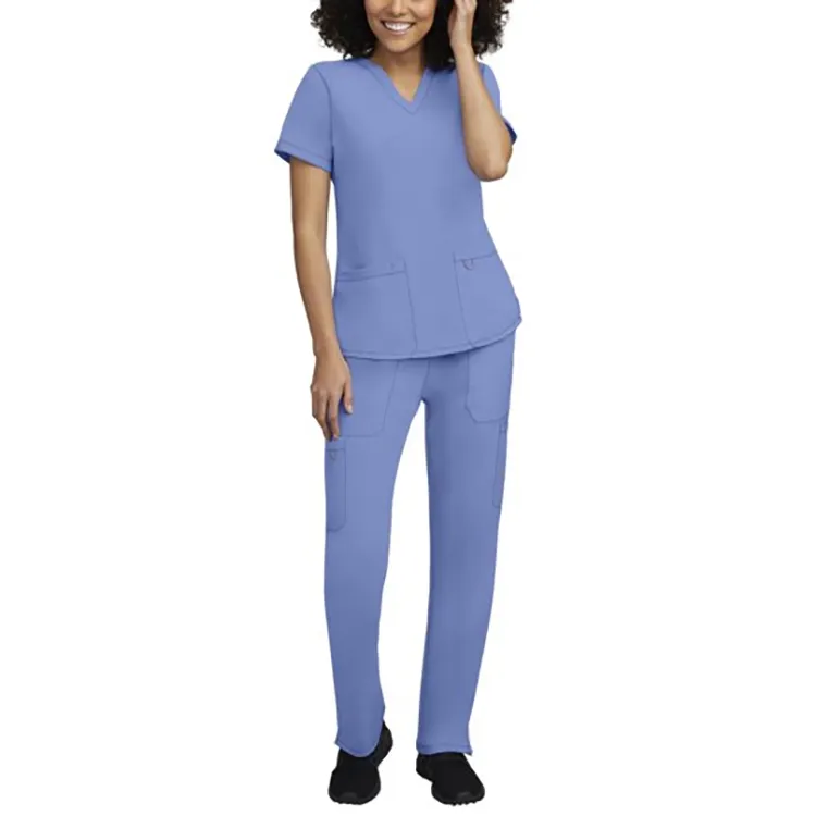 High Quality Short-sleeved Scrubs Uniforms Scrubs Vendors Nurse Scrubs With Jogger Set
