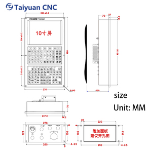 Hochpräzises 3-Achsen-CNC-Steuersystem für die Metall bearbeitung von Mini-Fräsmaschinen