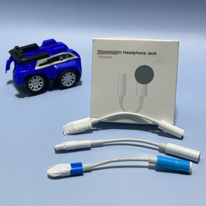 For Apple Headphone Jack <strong>Adapter</strong> for Iphone Voice Calls Adaptor for Lighting to <strong>3.5</strong> <strong>Mm</strong> Headphone Jack <strong>Adapter</strong> - Product Image 1