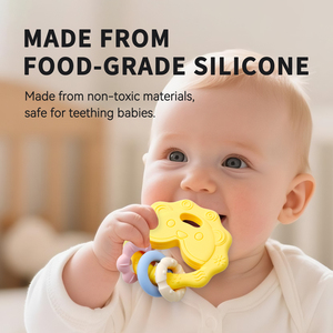Kleurrijke Kauwgom Rubber Baby Sensorische Bijtring Armband Siliconen Tandjes Rammelaar Speelgoed Baby Diy Siliconen Bijtringen Tandjes Speelgoed - Product Image 6