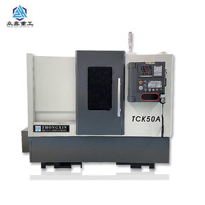 Torno horizontal CNC TCK50A de alta velocidad Máquina herramienta de cama inclinada digital para torneado de metales para procesamiento de metales - Product Image 2
