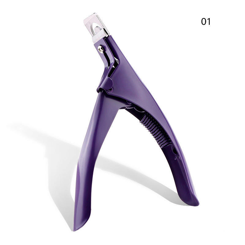 Pac-06+u-shaped straight scissors - 01#purple