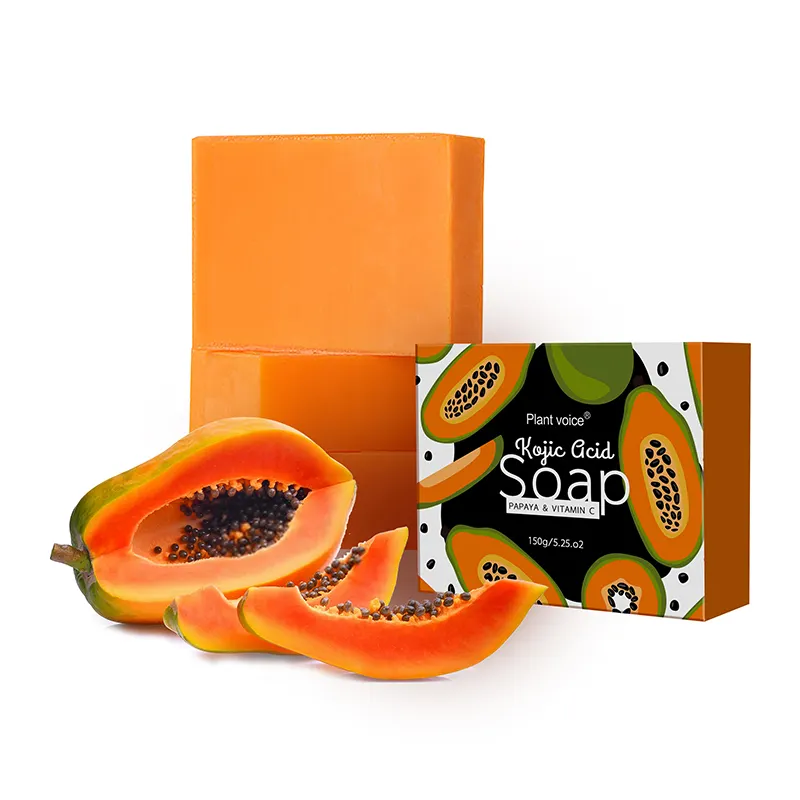 Vendita all'ingrosso di Bomei fatto a mano per lo sbiancamento della pelle saponi per il corpo all'ingrosso viso viso papaya acido kojic sapone per il bagno