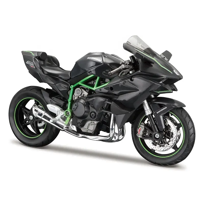 Maisto 1:12 Kawasaki Ninja H2 R Model H2r statis Die Cast kendaraan koleksi hobi Moto hadiah mainan sepeda motor