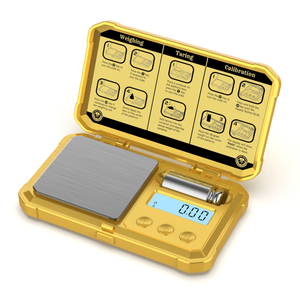 เครื่องชั่งดิจิตอลขนาด200กรัม x 0.01กรัมขนาดเล็กสีทองน้ำหนักดิจิตอล - Product Image 1