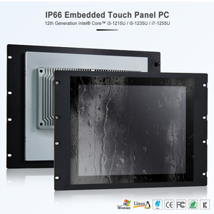 PC industrial 12th Gen Intel Core I3 I5 I7 I9 Cpu 2 * DDR5 RAM Ip66 Monitor de montaje en pared integrado a prueba de agua Computadora industrial