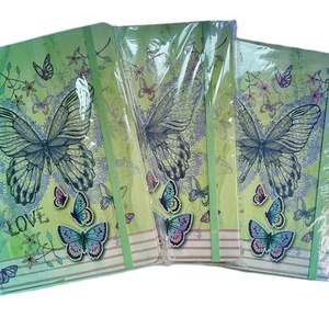 Hochwertiger, hochwertiger, farbenfroher A5-Papierdruck mit Glitzer-Hardcover-Notizbuch mit elastischer Schnur zum Verschluss - Product Image 1
