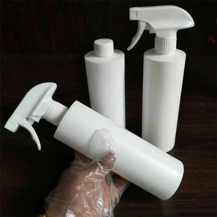 500ml 1L Personalizado HDPE/PET Branco Matte Preto Vazio Mão Sanitizer Garrafa Limpeza Trigger Spray Garrafa personalizar embalagem