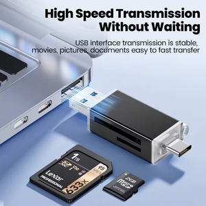 USB 2.0类型C 4合1多接口读卡器类型C微型SD TF存储卡读卡器手机笔记本电脑配件 - Product Image 2