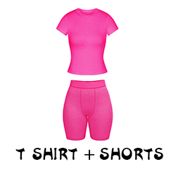 Ensemble T-shirt - Rose vif