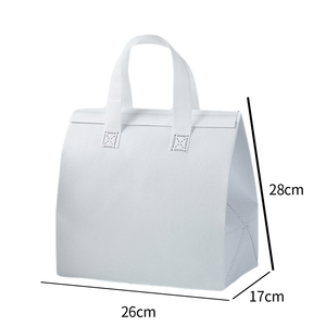 Katlanabilir dokunmamış yalıtımlı öğle yemeği çantası günlük kullanım için buzdolabı Take-Out gıda içecek teslimat alışveriş-mektup desen - Product Image 5
