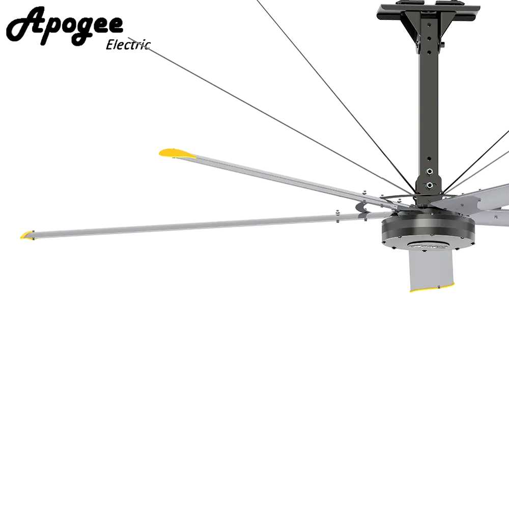 PMSM 모터를 이용한 산업용 및 상업용 대형 HVLS 천장 선풍기