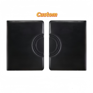 Custom Front and Back Covers Office <strong>Conference</strong> <strong>Notepad</strong> Clipboard <strong>Folder</strong> Black High-quality PU Leather Portfolio <strong>A4</strong> Size <strong>Folder</strong> - Product Image 1