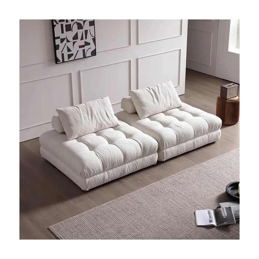 Sofá retrô de tecido holandês, sofá modular italiano de desenho quadrado, combinação gratuita, sofás para sala de estar