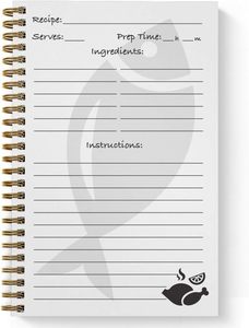 Regalo di cucina scrivere nella tua ricetta eco-friendly stampa raccoglitore a spirale taccuino ricetta perfetta con divisori e libro di schede - Product Image 3