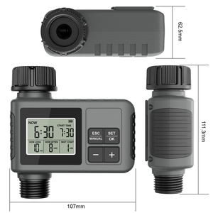 Timer per acqua da esterno programmabile per rubinetto da giardino IPX5 impermeabile con modalità manuale - Product Image 1