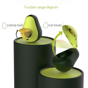 Venta al por mayor Catnip Snack aguacate en forma de Catnip juguetes para gatitos masticar dientes limpieza gato morder vaso Juguetes - Product Image 4