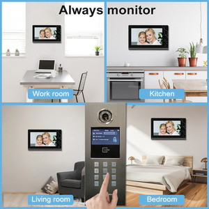 <strong>TCP</strong>/<strong>IP</strong> <strong>Video</strong> <strong>Intercom</strong> <strong>System</strong> for Multi-Apartments Tuya Smart <strong>Video</strong> Door Phone Door Entry <strong>System</strong> with 7 Inch Screen Monitor