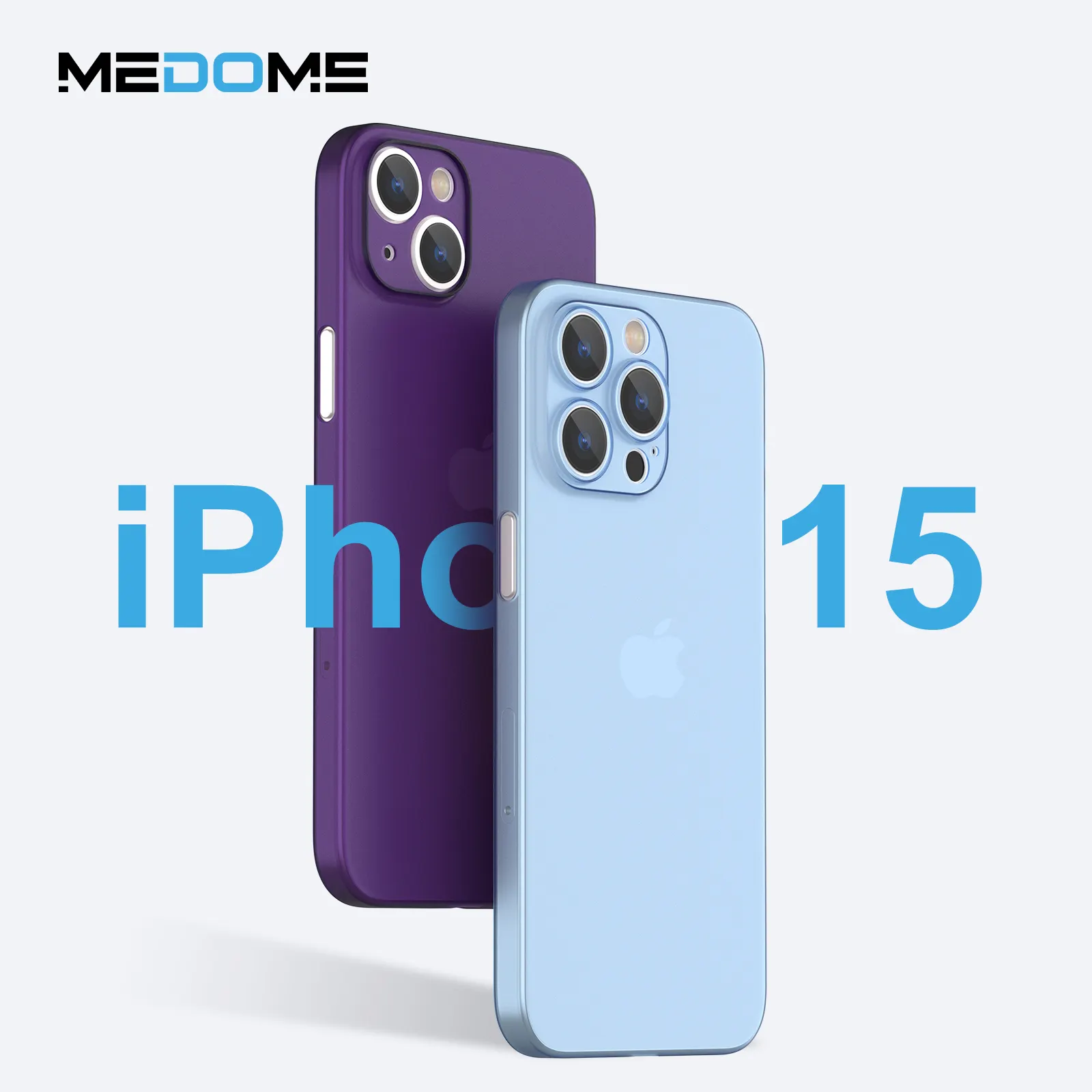 Medome 2023สินค้าดรอปชิปซิลิโคนใสบาง PP สำหรับ iPhone 15เคสหรูหรา11 12 13 14 Pro Max เคสโทรศัพท์มือถือ