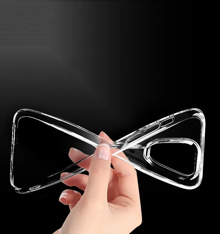 Funda de TPU transparente de cristal de 1,5mm para Samsung Galaxy S24, funda de silicona transparente suave ultradelgada para Samsung S23 + S23Ultra