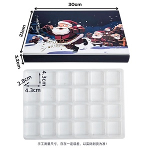 Giáng sinh phiêu lưu lịch bất ngờ đếm ngược Hộp Quà Tặng mù bí ẩn hộp tự làm trống bất ngờ lễ hội mỹ phẩm Hộp Quà Tặng gấp - Product Image 3