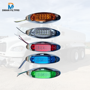 En çok satan 12V Led otomatik Side Marker lamba sinyali dönüş lambası 12 Leds çok renkli sinyal ışıkları kamyon otobüs için - Product Image 5