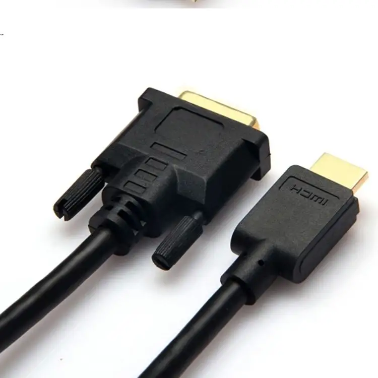 Cable adaptador hdmi a dvi de 1,8 m, cables de datos de alta velocidad con conectores chapados en oro de 24k, venta al por mayor