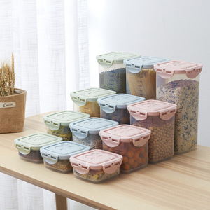 家用方形密封罐-食品级带盖储物罐，提供650/1000/1800毫升