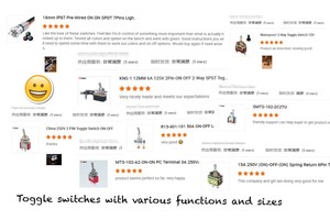 Kolu ile 6 Pin iki yönlü geçiş anahtarı lehim terminalleri üzerinde KNX-2-D1 6A 250VAC DPDT geçiş anahtarı - Product Image 6