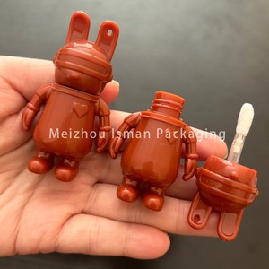 2ml dễ thương trẻ em phim hoạt hình Bunny Shaped <span class=keywords><strong>Mini</strong></span> Lip Gloss cọ Wand chai độc đáo môi dầu bao bì mẫu ống với móc chìa khóa vòng - Product Image 3