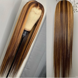 אמנדה שיער 100% הודי מינק שיער טבעי P4/30 ombre שיער מראש קטף רך 4x4 hd שקוף תחרה סגירת פאה