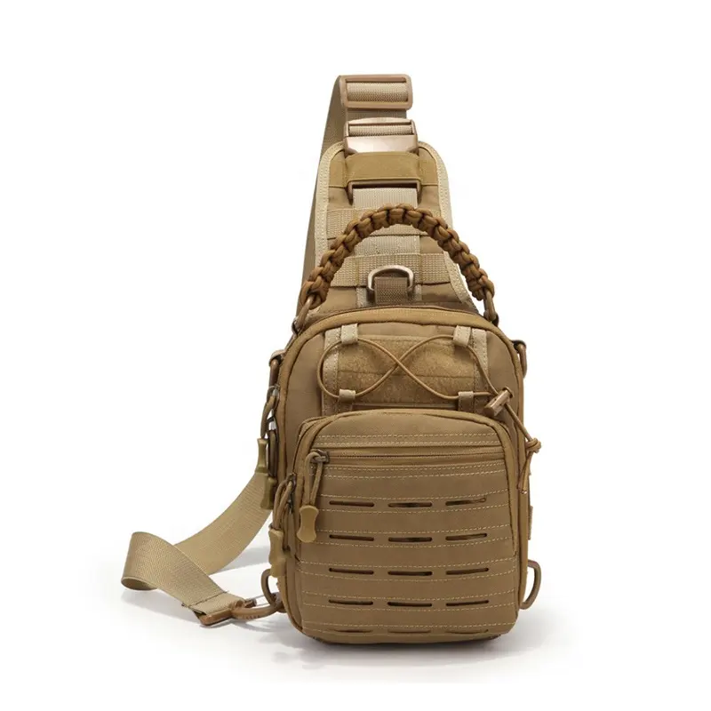 Atacado Peito Sacos para Homens Tactical Sling Bag Multifuncional Esporte Crossbody Bag Impermeável Camping Caminhadas Mochila