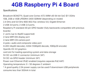AIsmartlink Original frambuesa pi Himbeer-Pi i 2G 4B 8G RAM RPi 3B 4GB Raspberry Pi 4 Computer Modell B Folgen Sie ChatGPT - Product Image 5