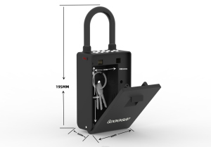TUYA Bluetoothロックボックスセキュアキーセーフボックス,ホームオフィス用スマートロックボックスキー,盗難防止安全パスワードロック解除-1 - Product Image 3
