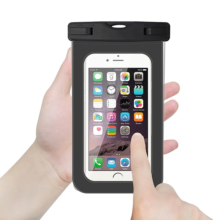 IPhone XPlus用ユニバーサルPVCIPX8防水電話バッグ水泳電話ケース