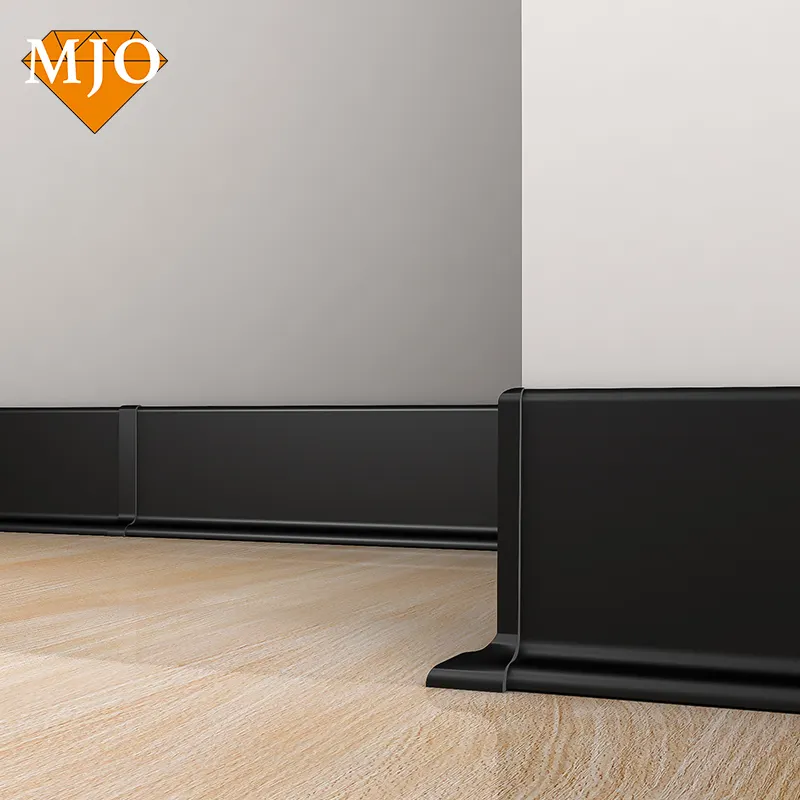 Pabrik Foshan MJO Profil Skirting Papan Skirting Aluminium untuk Dekorasi Lantai Bahan Bangunan Logam Gaya Modern