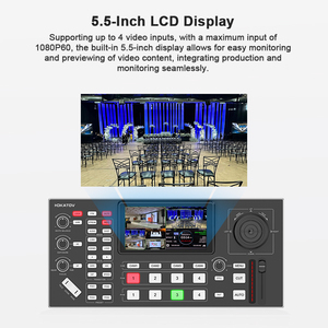 Mini Atem Quad HDMI <strong>Video</strong> Switcher With <strong>5</strong>.<strong>5</strong> Inch LCD Screen Five Way Rocker Suitable for Live Broadcast Streaming - Product Image 3