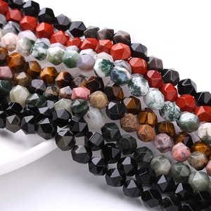 Wholesale Faceted Bead <strong>6mm</strong> 8mm 10mm Nature Crystal Rose Quartz Amethyst Amazonite DIY Jewelry for Bracelet