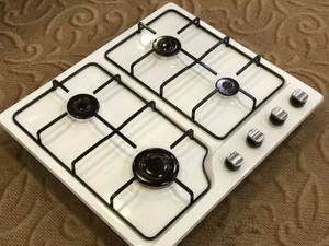 风格餐桌燃气灶具四燃烧器燃气灶具带盖欧洲电池搪瓷铝Ce不锈钢免费备件 - Product Image 6