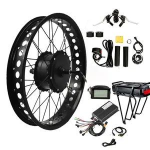Ebike <strong>Kit</strong> 29&quot; Fat Tire Front/rear Hub Motor Folding Electric Bike 1000w Fat Tire <strong>Kits</strong> Lithium Battery Smart Controller - Product Image 1