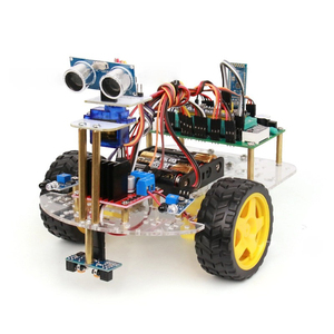 Aşağıdaki STM32 MCU akıllı Robot araba hattı, ultrasonik (Servo) engel kaçınma ve Bluetooth kontrolü