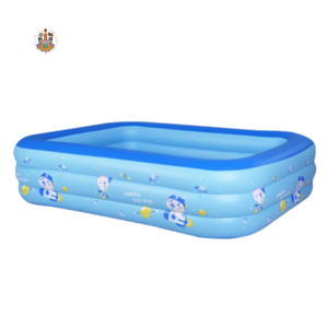 Bán buôn lớn bốn-tier màu xanh và trắng PVC Hồ bơi bơm hơi cho người lớn và trẻ em - Product Image 3