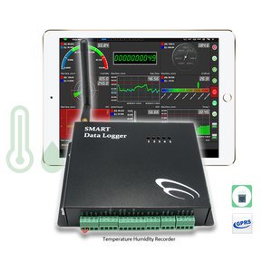 Registro de datos de temperatura industrial, Registrador de temperatura industrial de 4-20mA 0-10V, registrador de datos digital multicanal