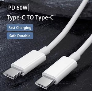 Pd 60W <span class=keywords><strong>USB</strong></span> C Để <span class=keywords><strong>USB</strong></span> Loại C Cáp Nhanh Phí Cáp Dữ Liệu Cho Dòng Dữ Liệu Đen Trắng 1M 2M 3M - Product Image 2